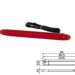 LED CENTER BRAKE LAMP VAN HOOL, SCANIA IRIZAR, NEOPLAN